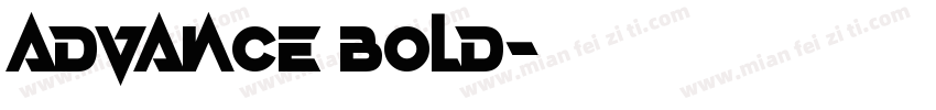Advance Bold字体转换